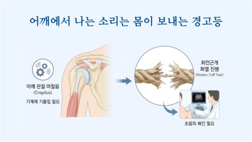 어깨에서 '뚝' 소리 
