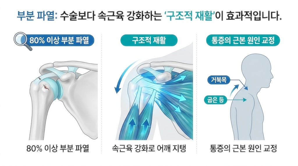 어깨 회전근개 부분파열 수술 꼭 해야되나