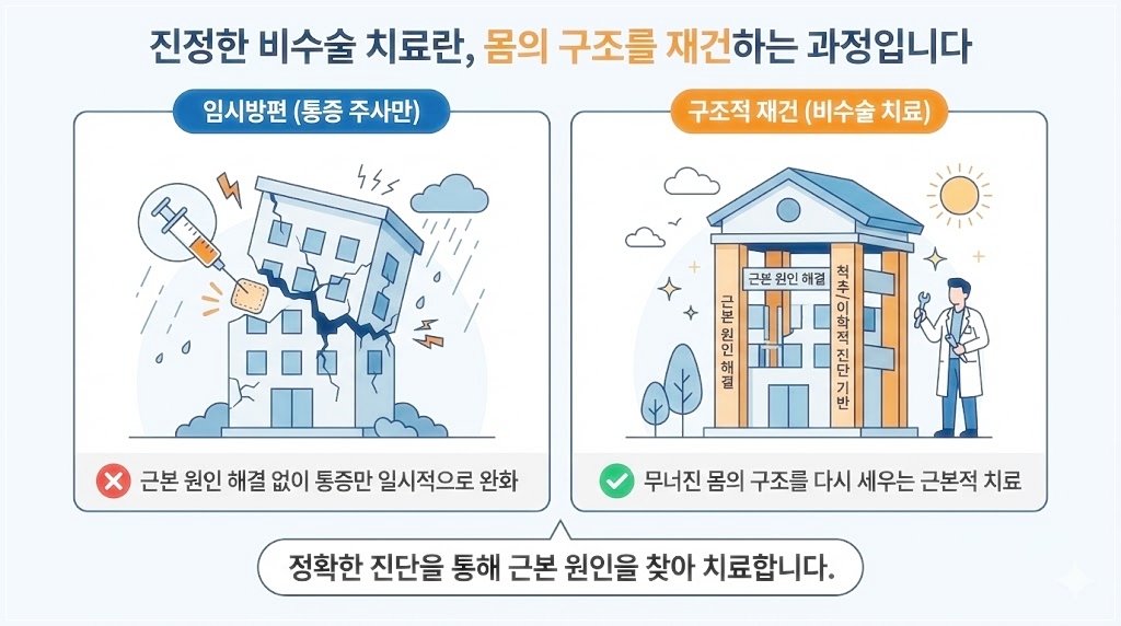 허리 수술 권유 받았을 때 근본 원인 찾아 치료