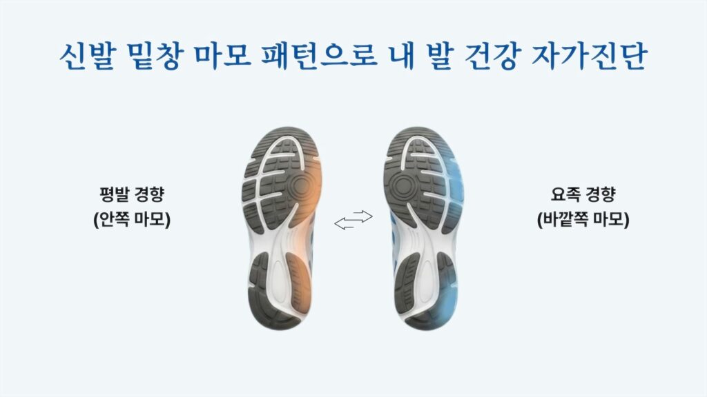 신발 밑창 마모 패턴으로 보는 허리통증