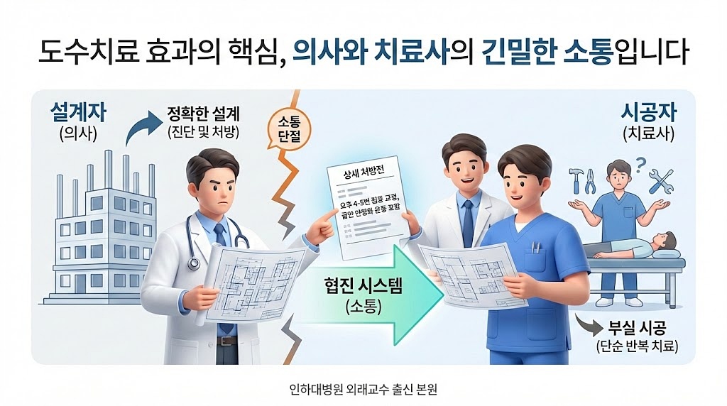 도수치료 마사지 차이 치료사의 소통
