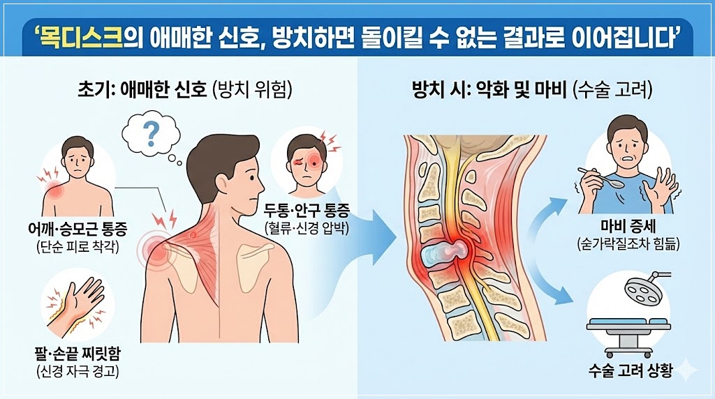 미추홀구 용현동 정형외과 목디스크 신호