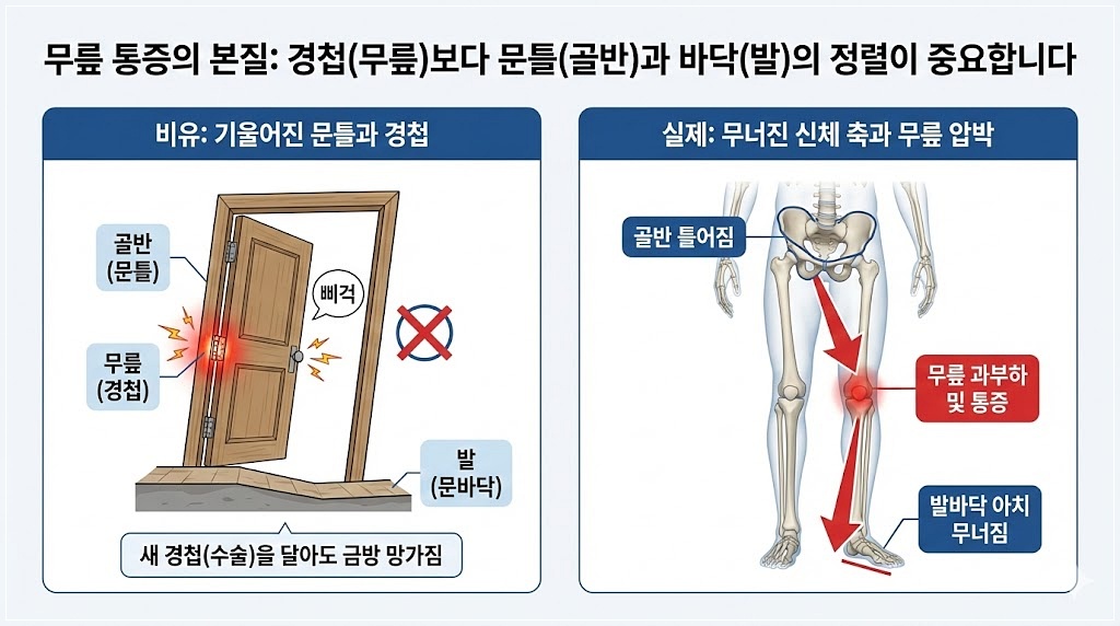 인천무릎비수술치료 발바닥 중요성
