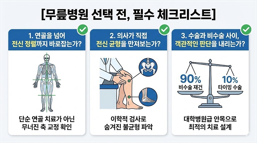 인천무릎비수술치료  체크리스트
