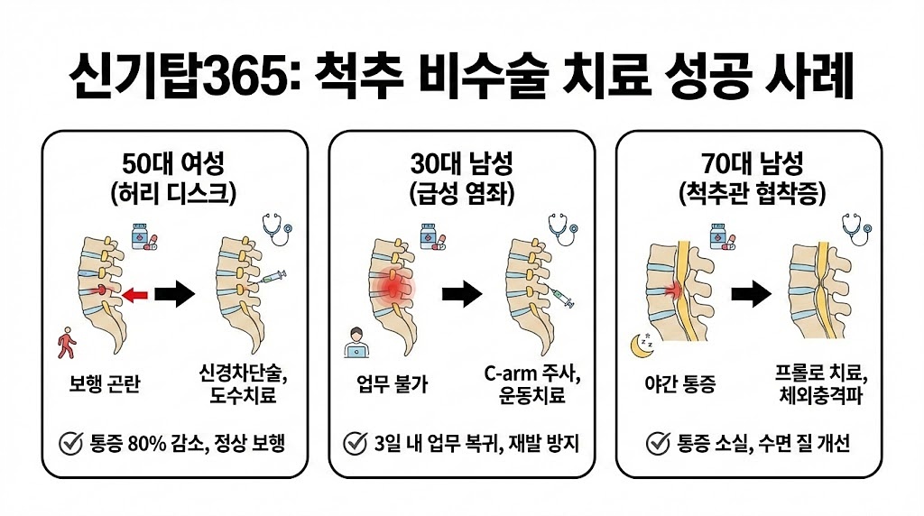 인천 허리디스크 수술 비수술치료 성공사례