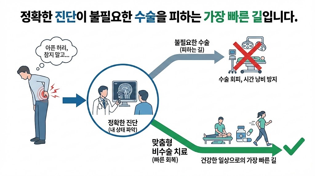인천 허리디스크 수술 권유 정확한 진단
