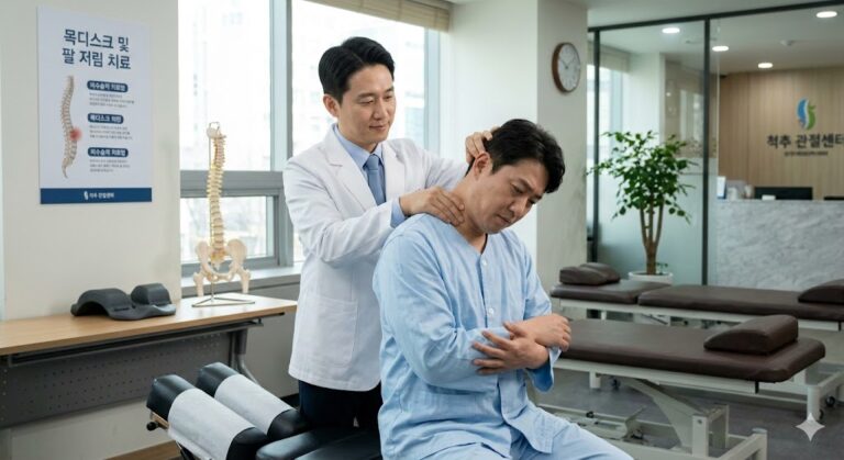 시민공원역 목디스크 팔저림 , 목보다 손끝이 더 찌릿하고 아픈 이유는?