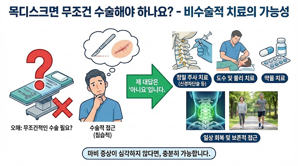 시민공원역 목디스크 팔저림 비수술적치료의 가능성

