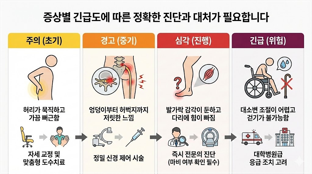인천 20대 허리디스크 증상별 진단 및 대처