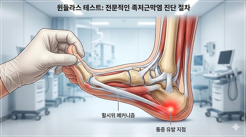 인천 발바닥 통증 윈들라스 테스트
