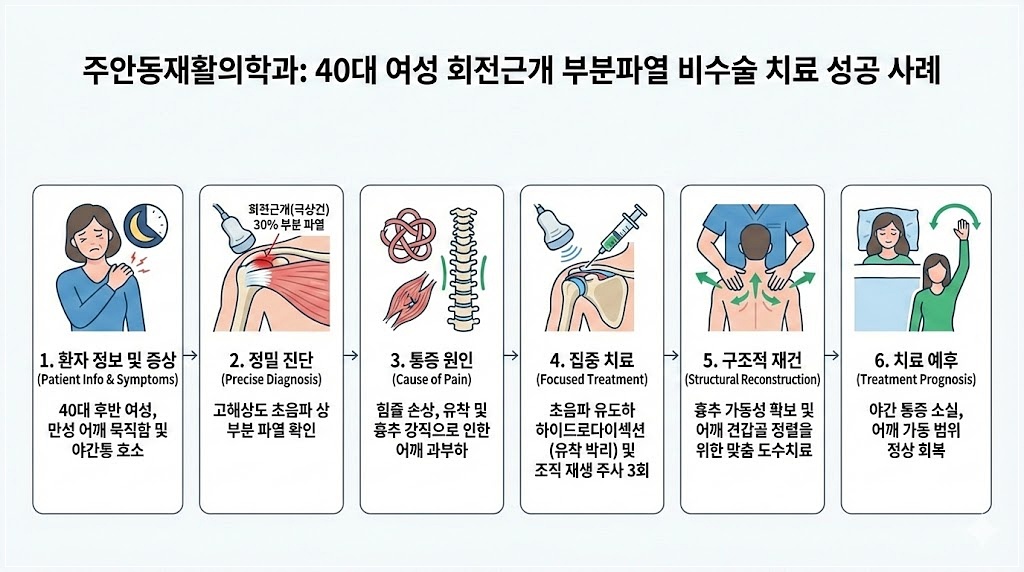 주안동 회전근개파열 비수술 치료 성공사례
