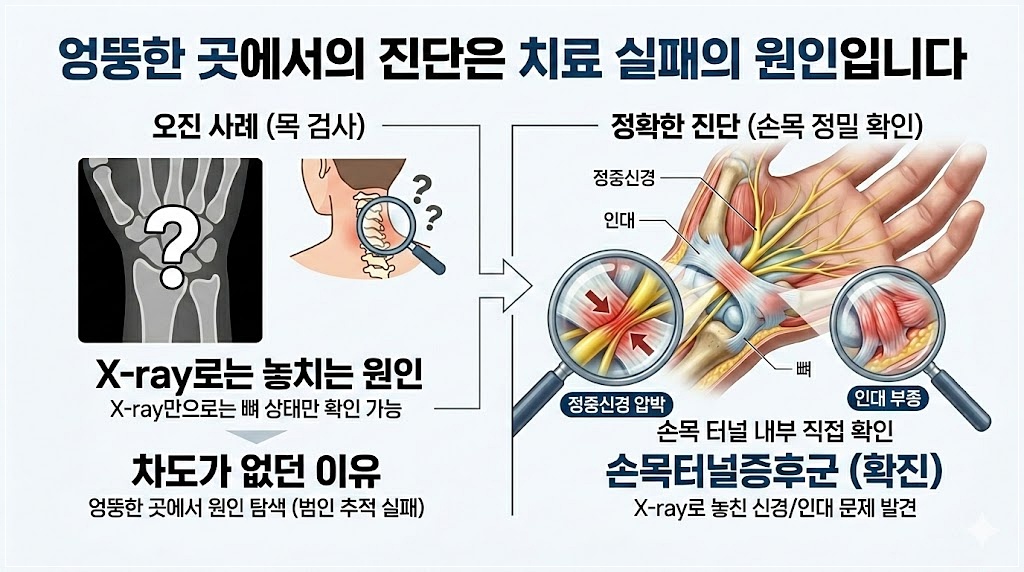 학익동 손목터널증후군 비수술 정확한 진단의 중요성